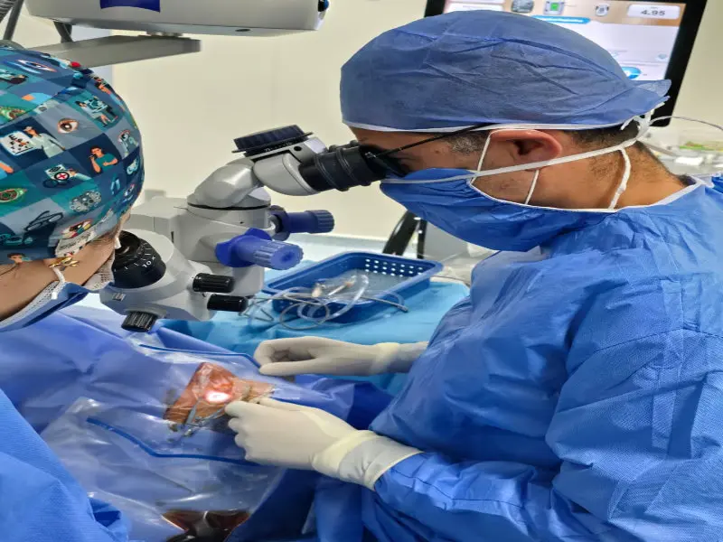 Salle de soins ophtalmologiques